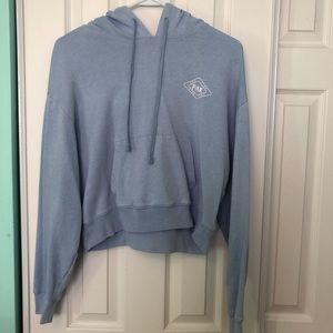 Cropped blue Victoria’s Secret Hoddie